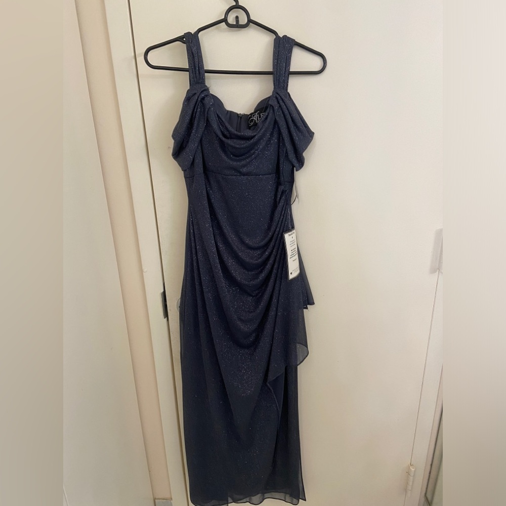 Alex Evenings shimmery smoke gown